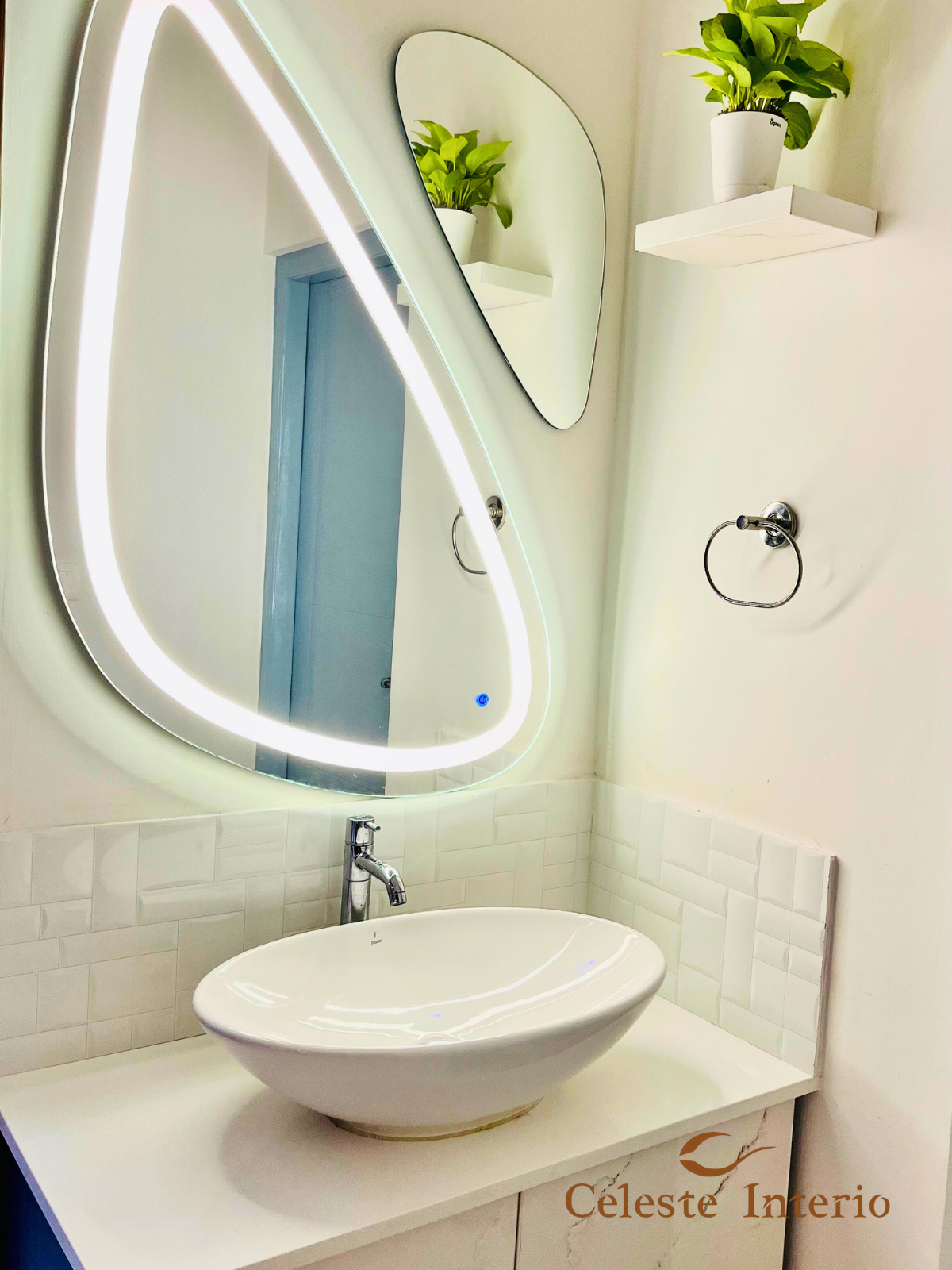Modern common bathroom design for Bengaluru apartment homes