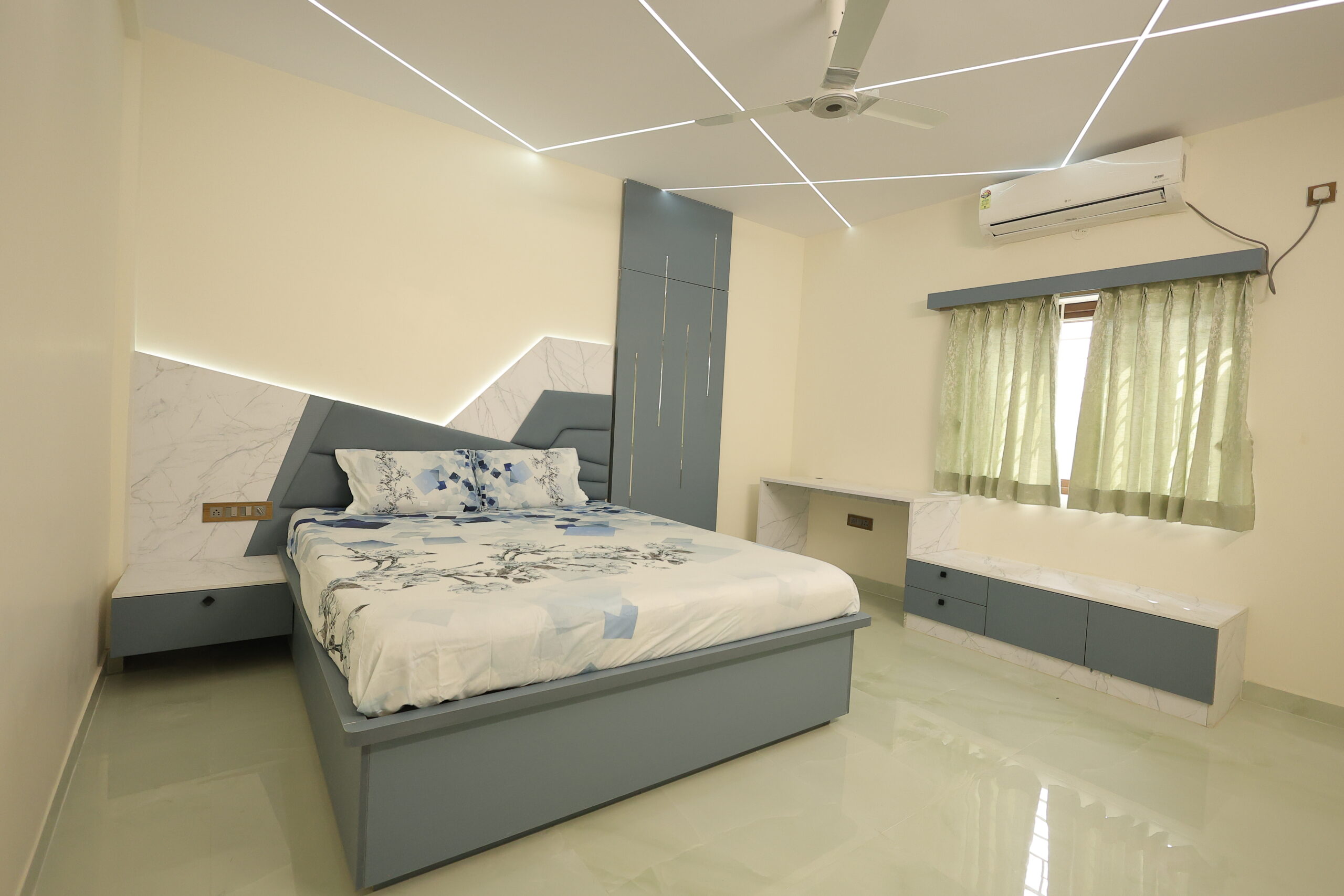 Premium guest bedroom interior design in Bengaluru home