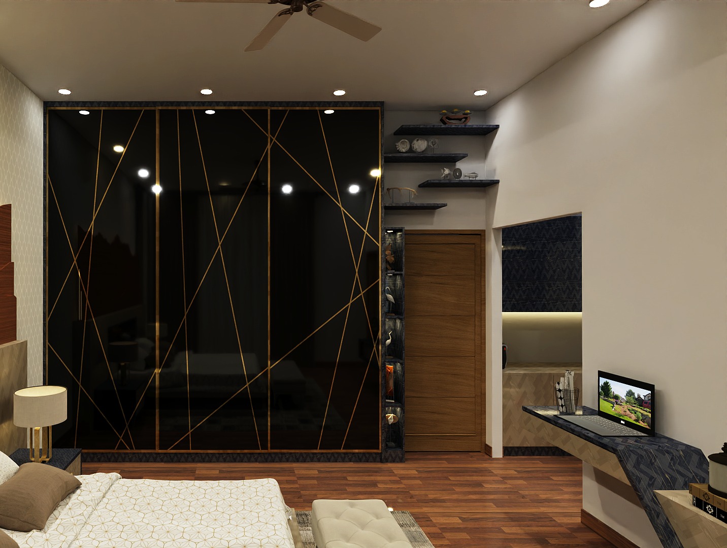 Premium home office decorating and styling in Bangalore apartment